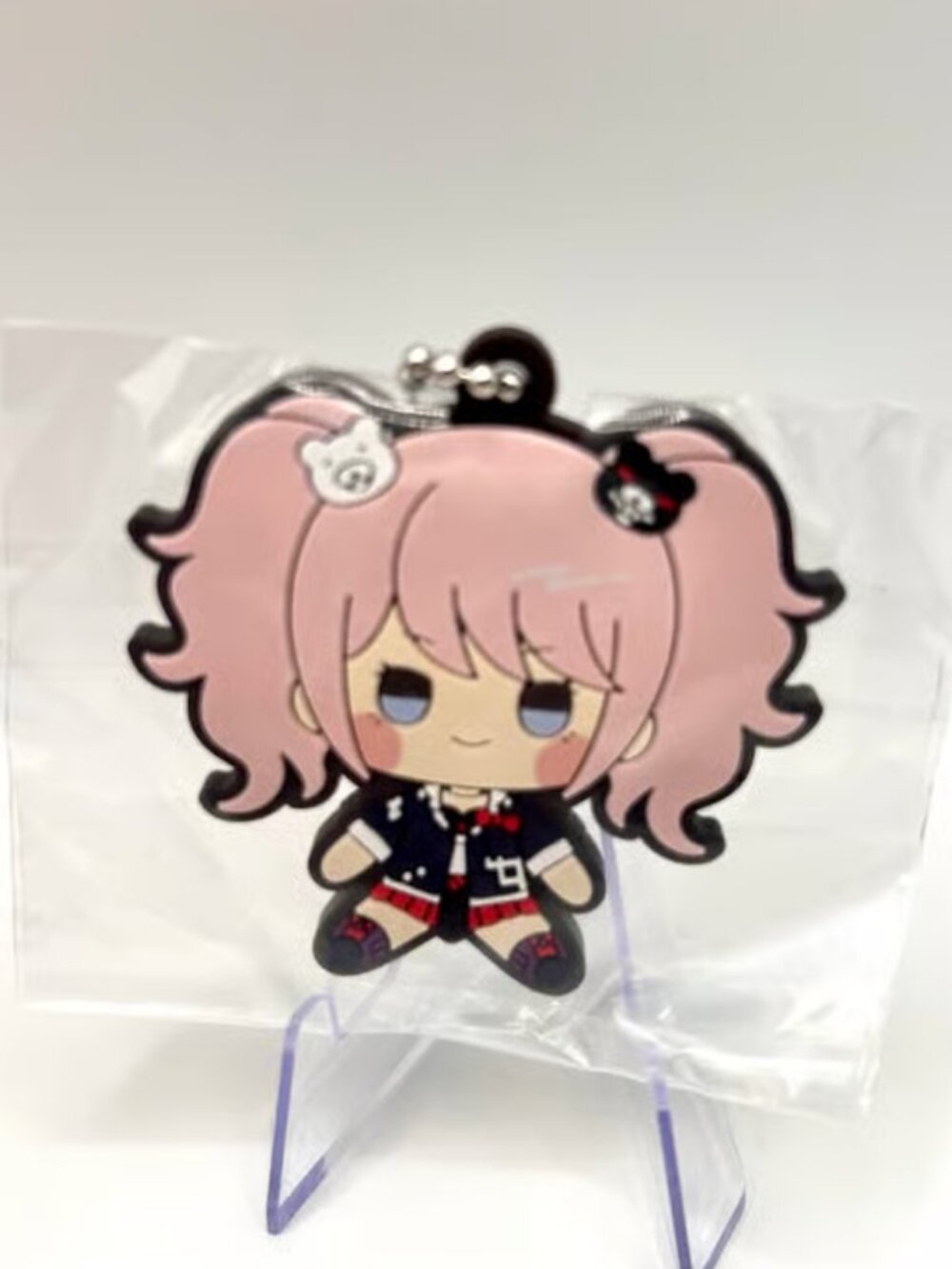 Junko Enoshima Danganronpa THH Official Sitting Rubber Capsule Keychain